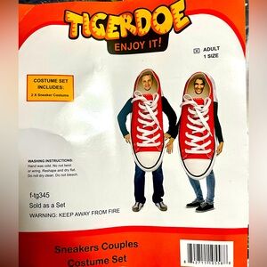 Sneakers Couples Halloween Costume Set, Adult Size -One size